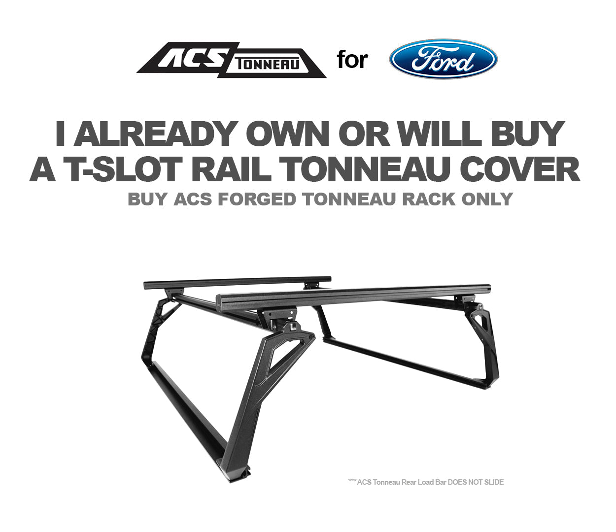 ACS FORGED TONNEAU - SOLO RACK - Ford