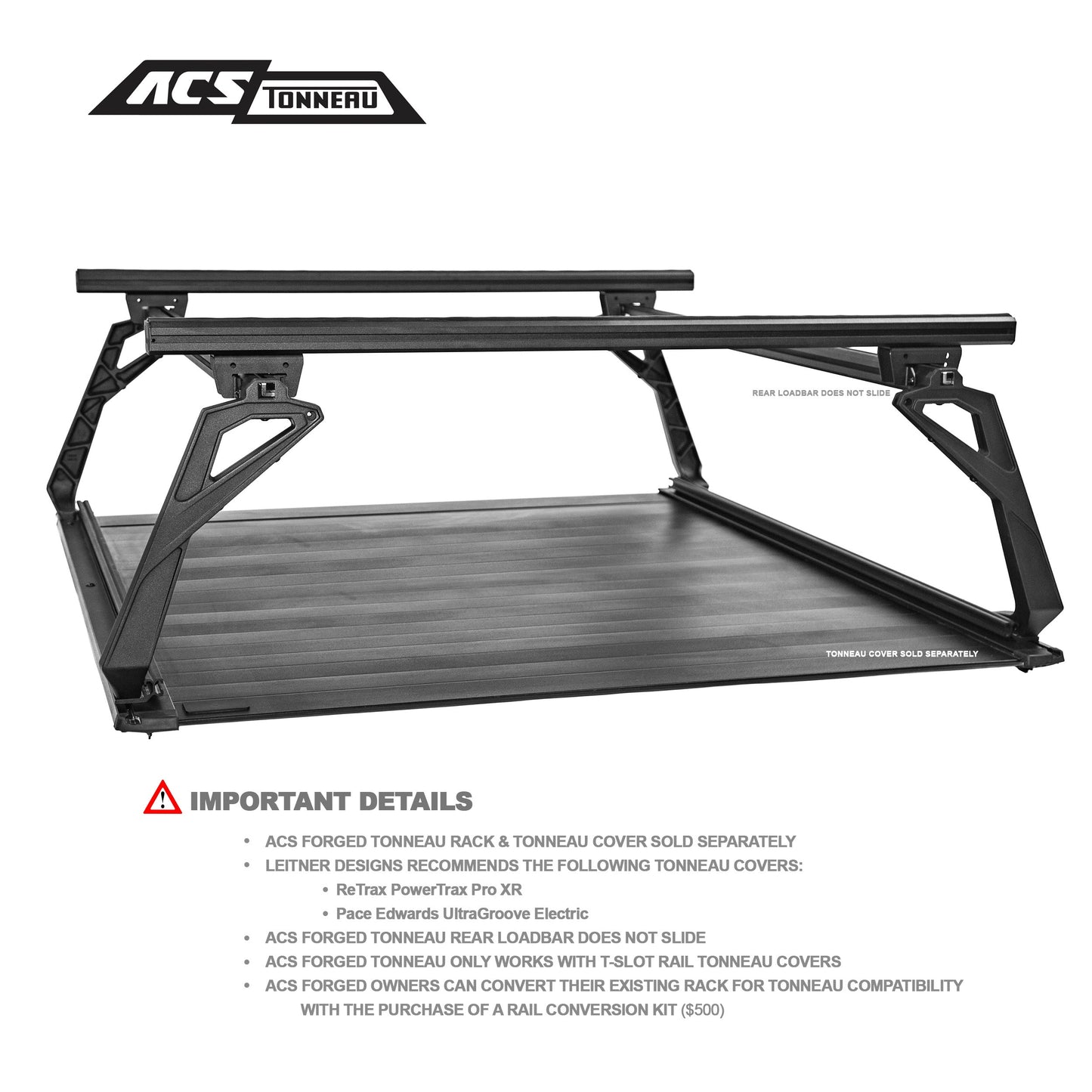 ACS FORGED TONNEAU - SOLO RACK - GMC