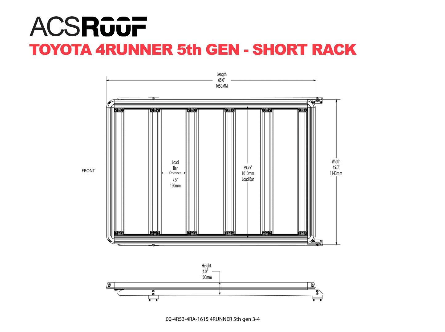 ACS ROOF | Rack Plataforma Sobre Cabina - TOYOTA