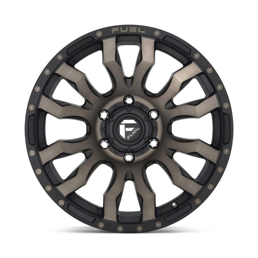 FUEL BLITZ MATTE BLACK DOUBLE DARK TINT 17X9 5X127 ET-12