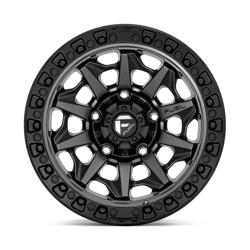 FUEL COVERT MATTE GUNMETAL BLACK BEAD RING 18X9 6X139 ET-12