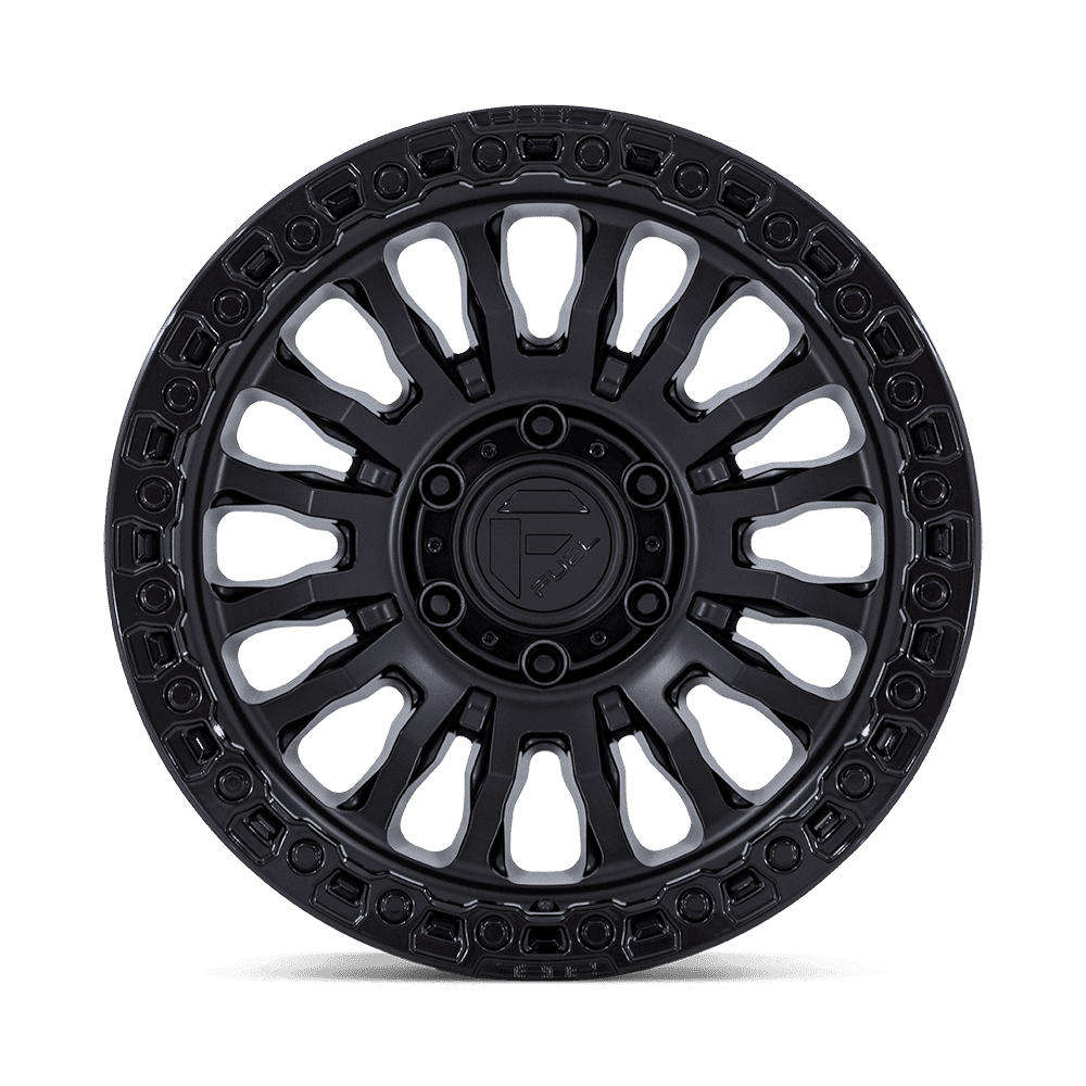 FUEL RINCON MATTE BLACK W/ GLOSS BLACK LIP 17X8.5 6X139 ET0