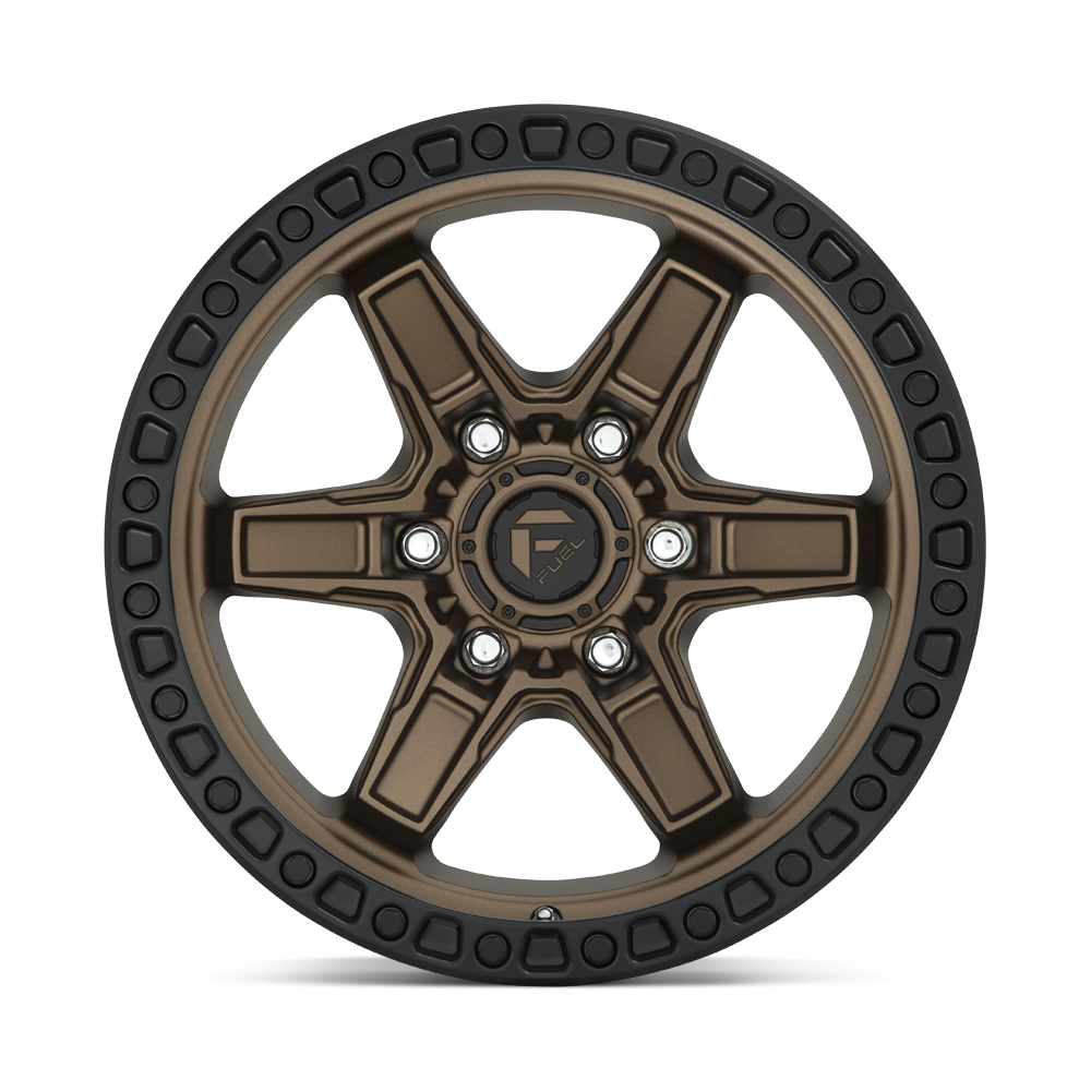 FUEL KICKER MATTE BRONZE BLACK BEAD RING 17x9 6x139 ET-12