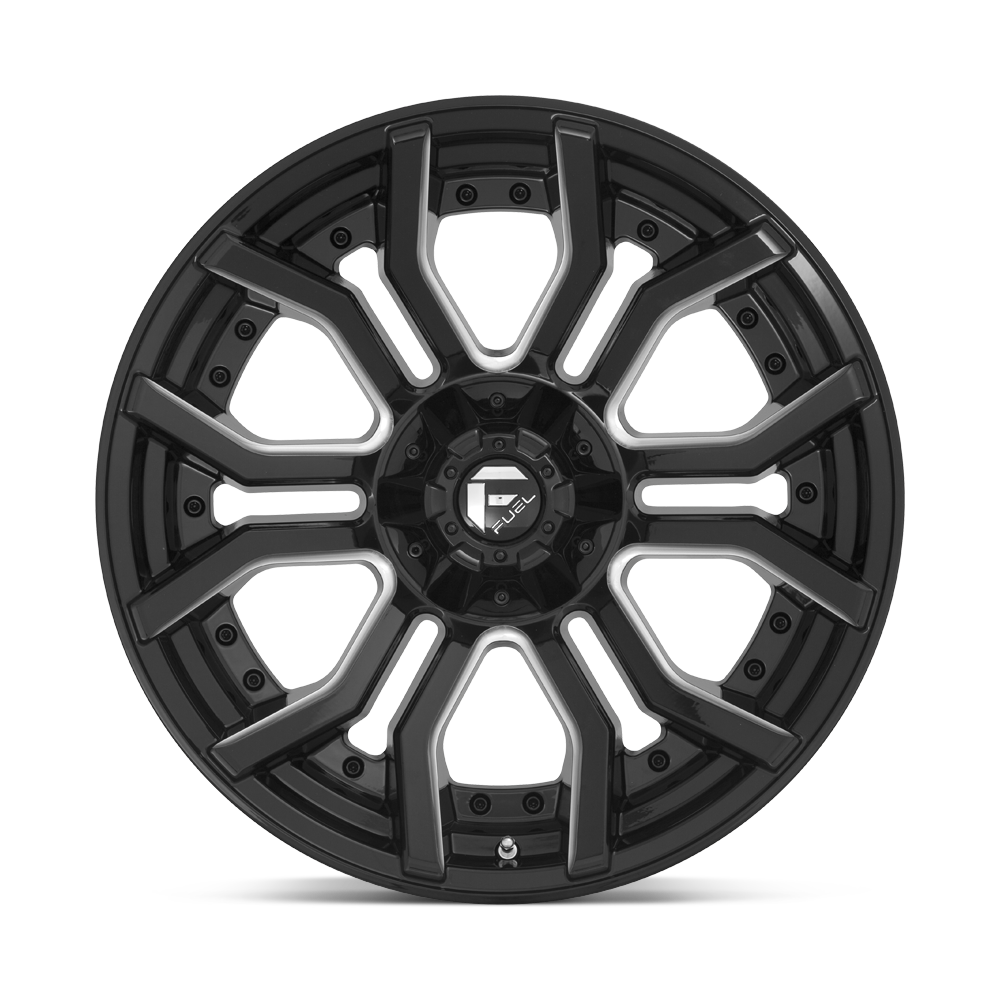 FUEL RAGE GLOSS BLACK MILLED 20X9 6X139/6X135 ET+1