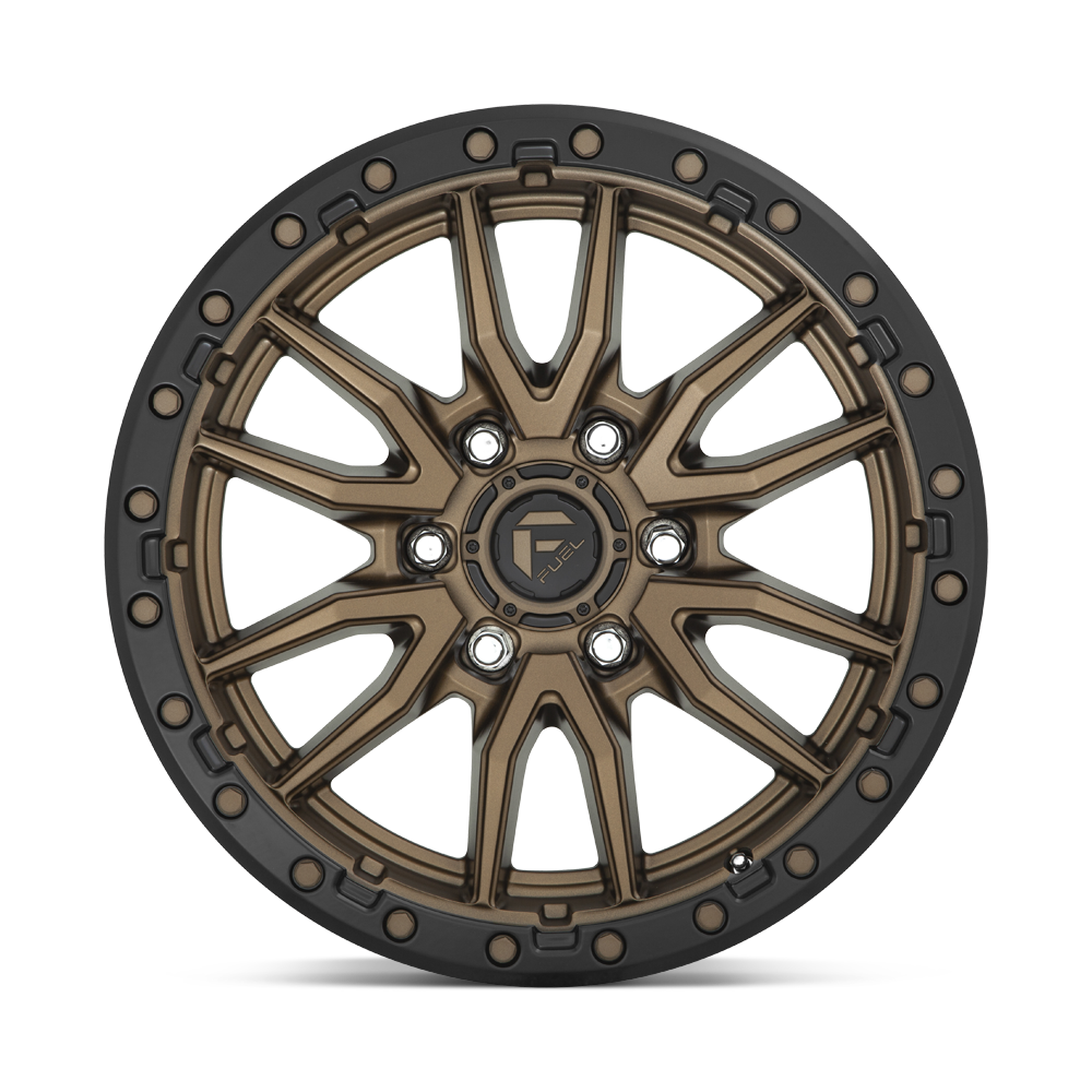 FUEL REBEL MATTE BRONZE BLACK BEAD RING 17x9 6x135 ET-12