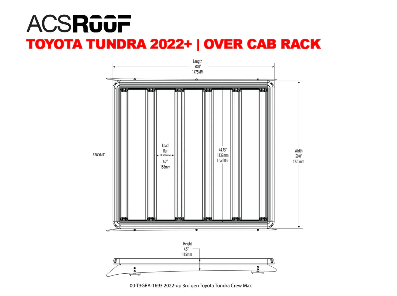 ACS ROOF | Rack Plataforma Sobre Cabina - TOYOTA