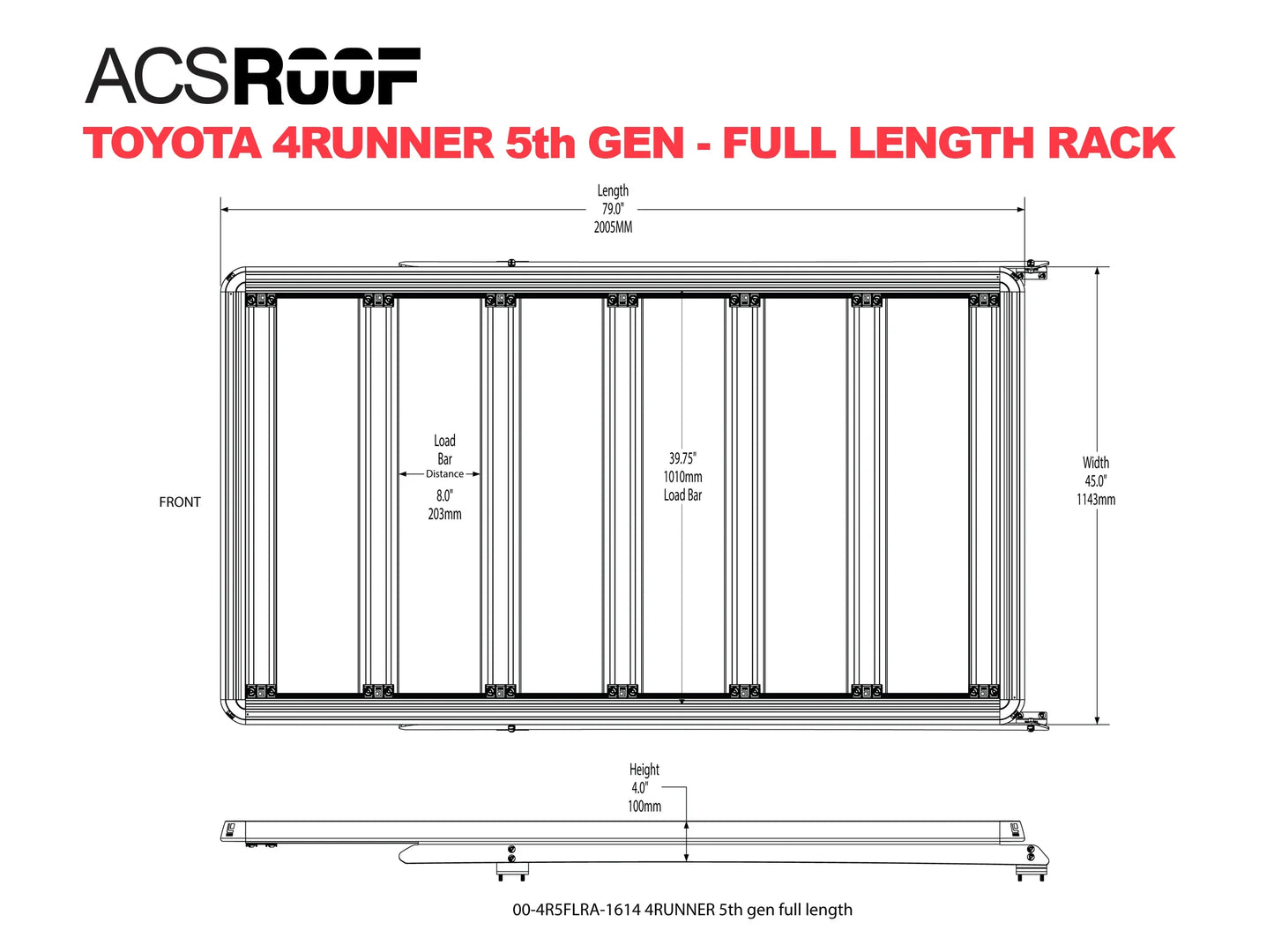 ACS ROOF | Rack Plataforma Sobre Cabina - TOYOTA
