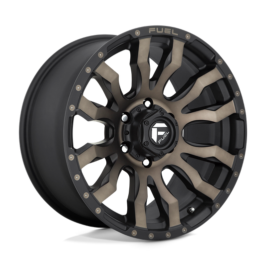 FUEL BLITZ MATTE BLACK DOUBLE DARK TINT 17X9 8X165 ET-12