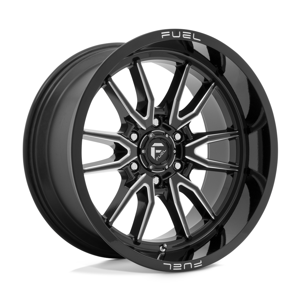 FUEL CLASH GLOSS BLACK MILLED 17X9 6X139 ET-12
