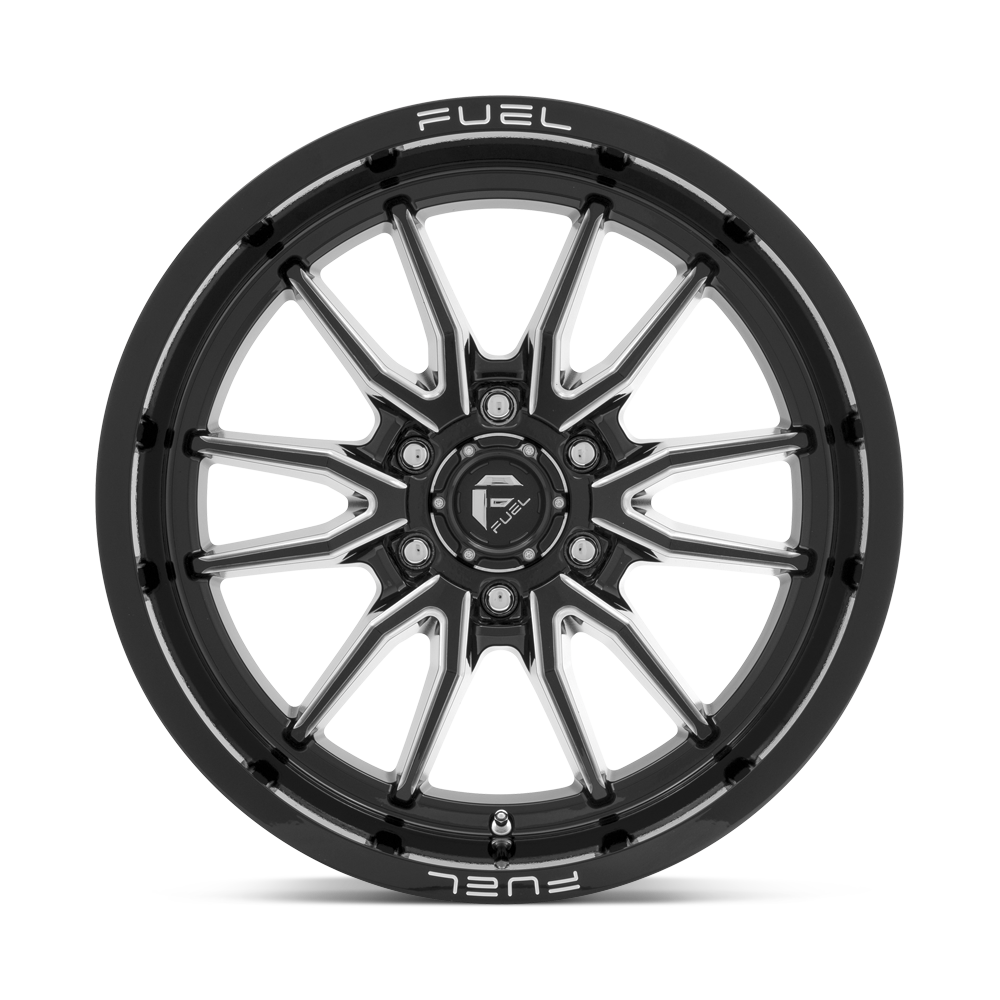 FUEL CLASH GLOSS BLACK MILLED 17X9 6X139 ET-12