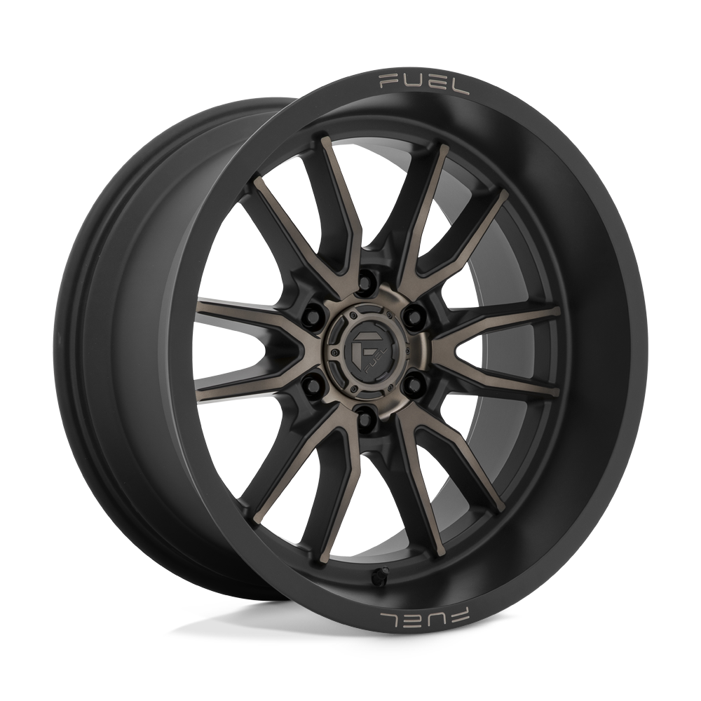 FUEL CLASH MATTE BLACK DOUBLE DARK TINT 20X10 6X139 ET-18