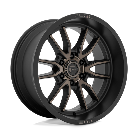 FUEL CLASH MATTE BLACK DOUBLE DARK TINT 20X10 6X135 ET-18