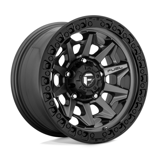 FUEL COVERT MATTE GUNMETAL BLACK BEAD RING 18X9 6X139 ET-12