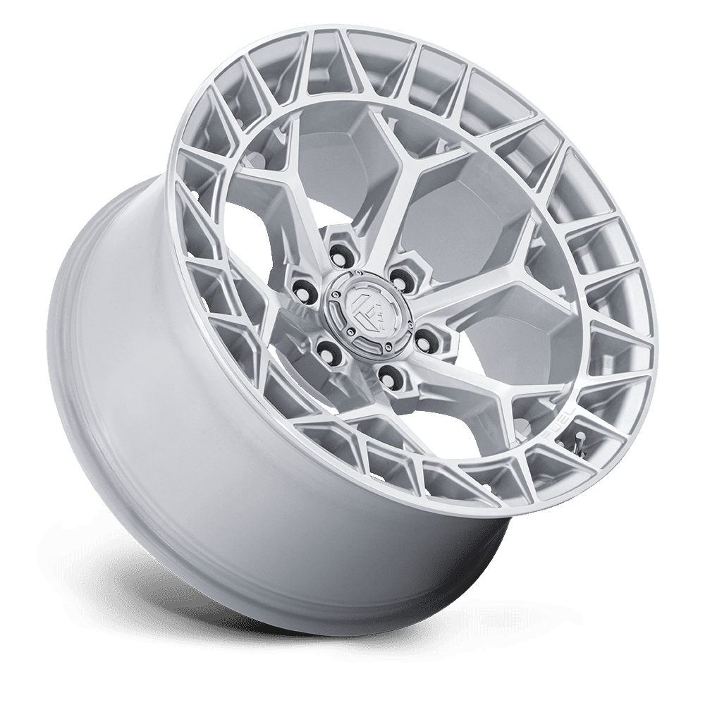 FUEL CHARGER GLOSS SILVER W/ MACHINED FACE 17X9 6X139 ET-12