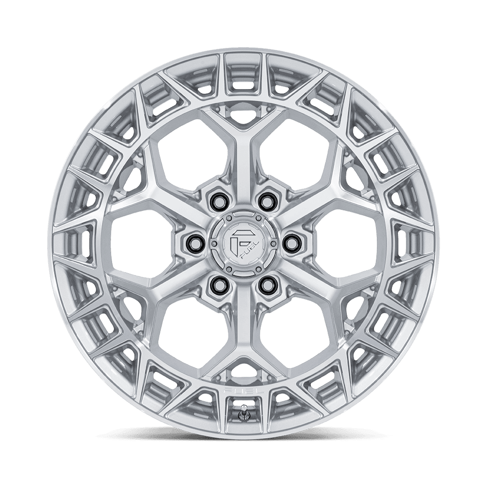 FUEL CHARGER GLOSS SILVER W/ MACHINED FACE 17X9 6X139 ET-12