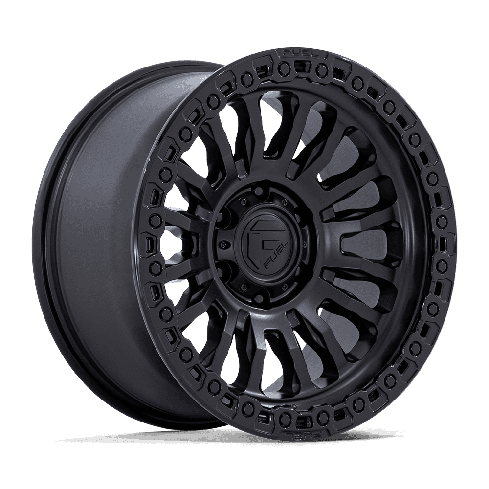 FUEL RINCON MATTE BLACK W/ GLOSS BLACK LIP 17X8.5 6X139 ET0
