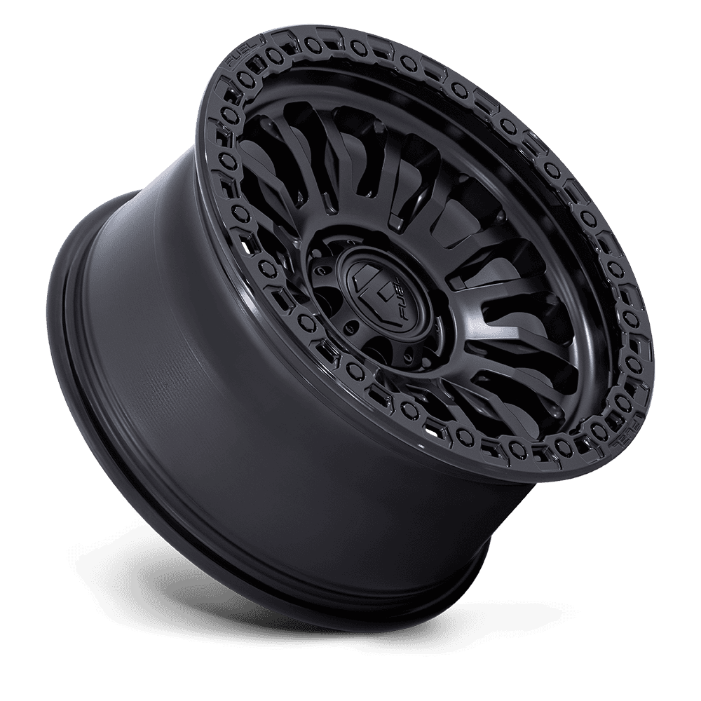 FUEL RINCON MATTE BLACK W/ GLOSS BLACK LIP 17X8.5 6X139 ET0