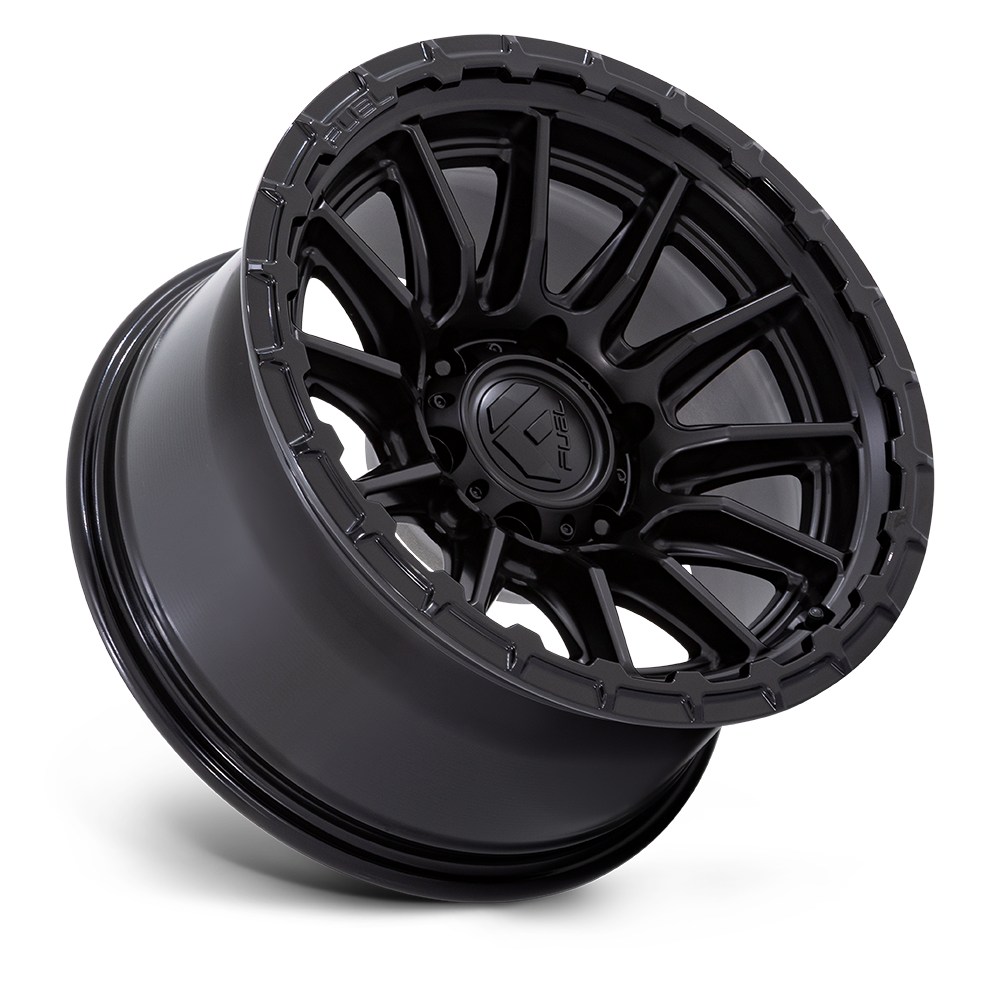 FUEL PISTON BLACKOUT W/ GLOSS BLACK LIP 17X9 6X139 ET-12