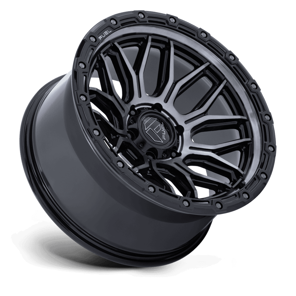 FUEL SURGE GLOSS BLACK MACHINED W/ GTCC 17X9 6X139 ET-12