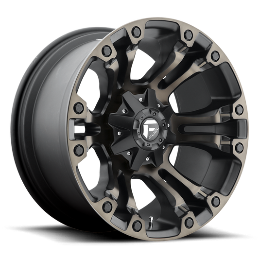 FUEL VAPOR MATTE BLACK DOUBLE DARK TINT 17X9 5x127/5x114 ET-12