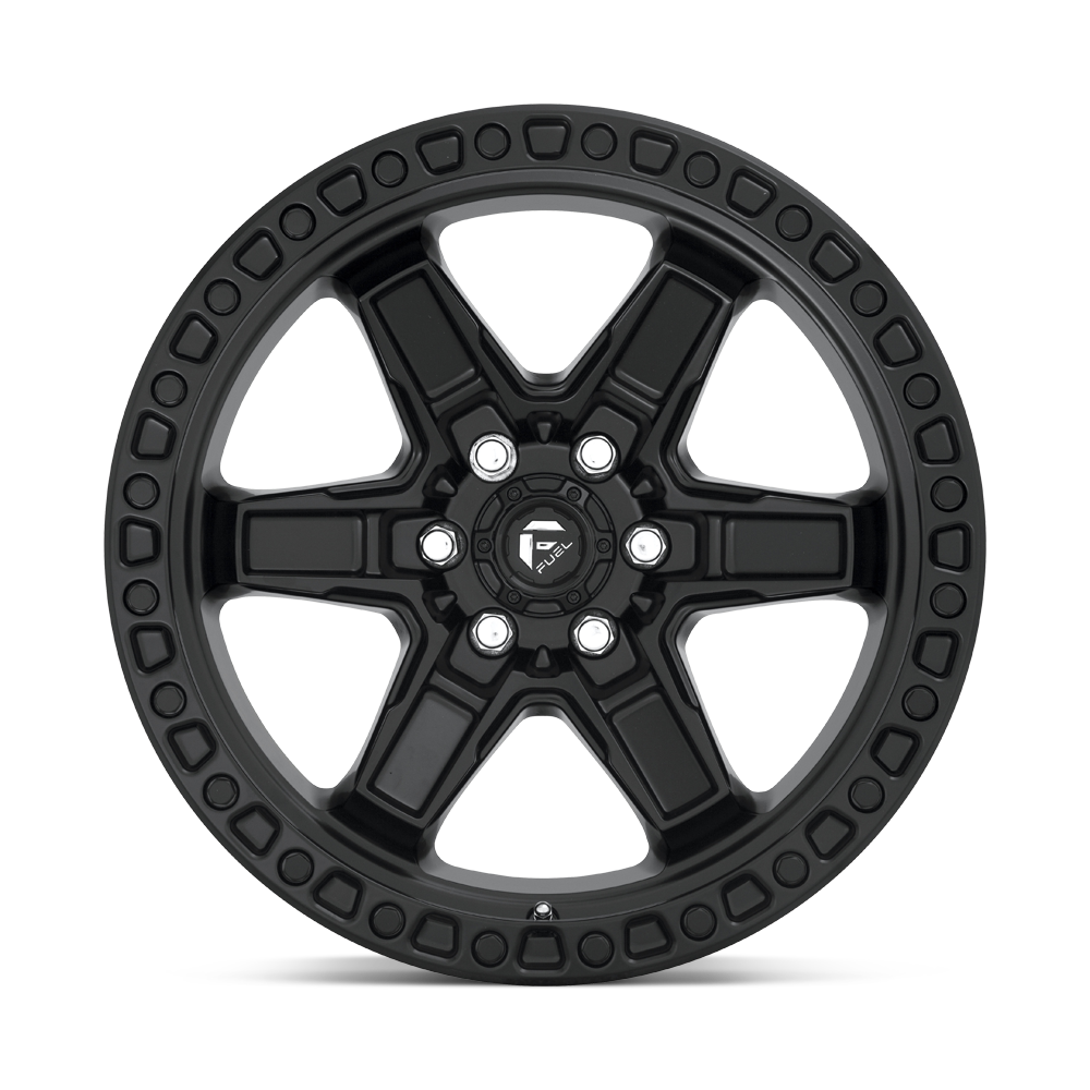 FUEL KICKER MATTE BLACK 17x9 6X114 ET+12