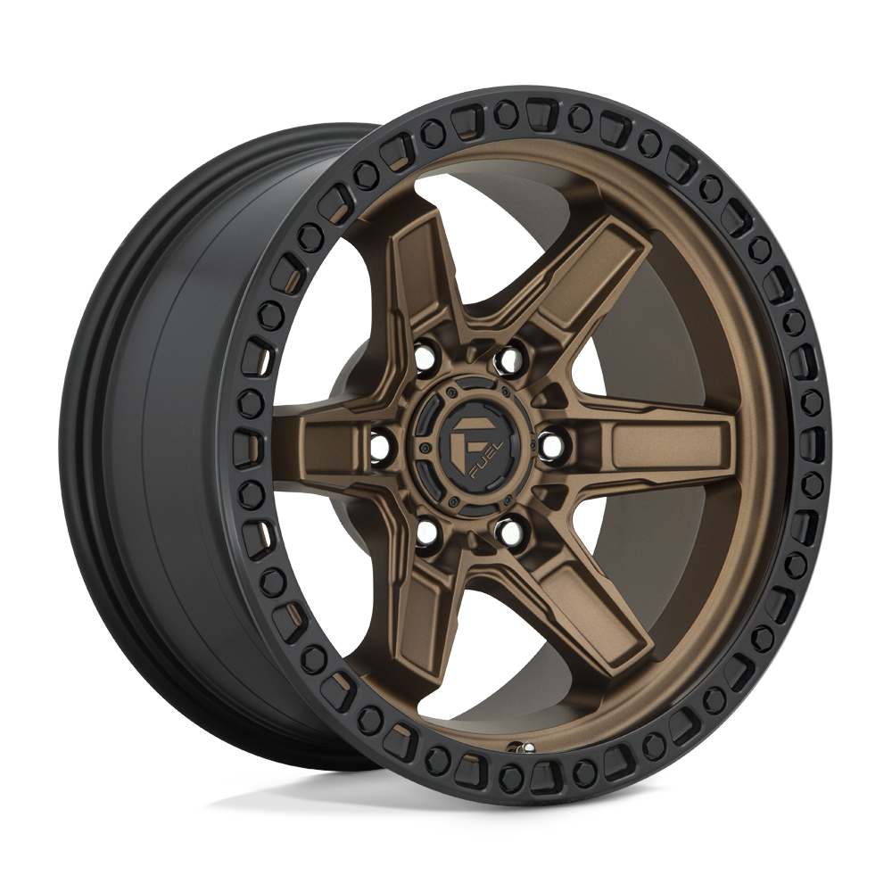 FUEL KICKER MATTE BRONZE BLACK BEAD RING 17x9 6x139 ET-12
