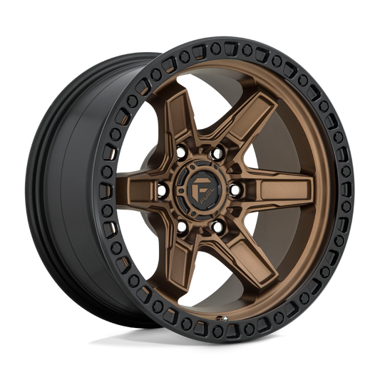 FUEL KICKER MATTE BRONZE BLACK BEAD RING 17x9 6x139 ET-12