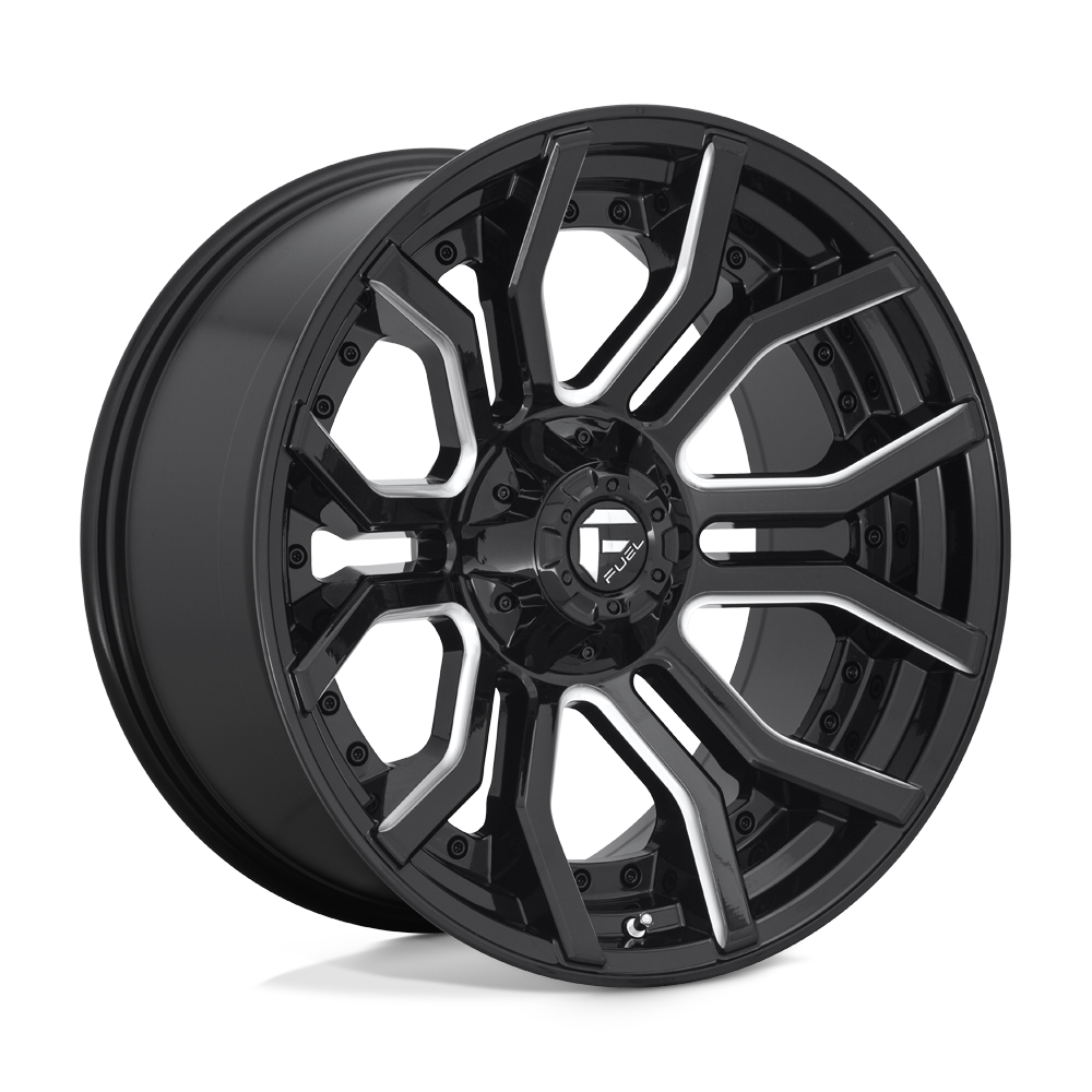 FUEL RAGE GLOSS BLACK MILLED 20X9 6X139/6X135 ET+1