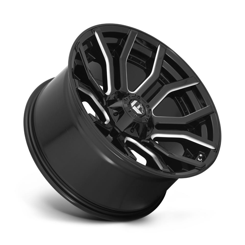 FUEL RAGE GLOSS BLACK MILLED 20X9 6X139/6X135 ET+1