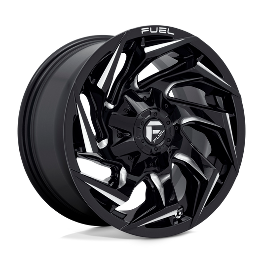 FUEL REACTION GLOSS BLACK MILLED 17x9 5X127/5X114 ET-12
