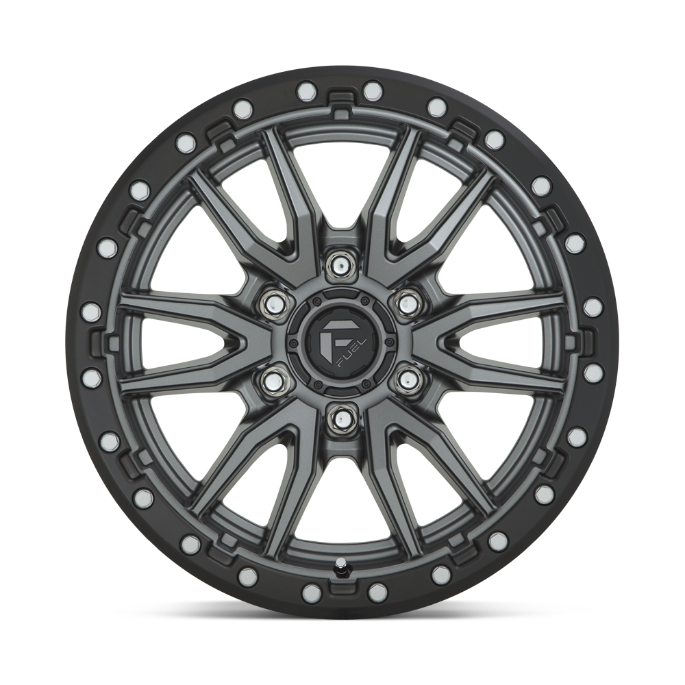 FUEL REBEL MATTE GUNMETAL BLACK BEAD RING 20x9 6x135 ET+1
