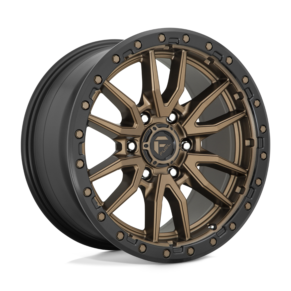 FUEL REBEL MATTE BRONZE BLACK BEAD RING 17x9 6x135 ET-12