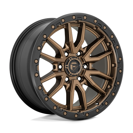 FUEL REBEL MATTE BRONZE BLACK BEAD RING 17x9 5x127 ET-12